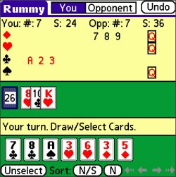 Rummy for PalmOS